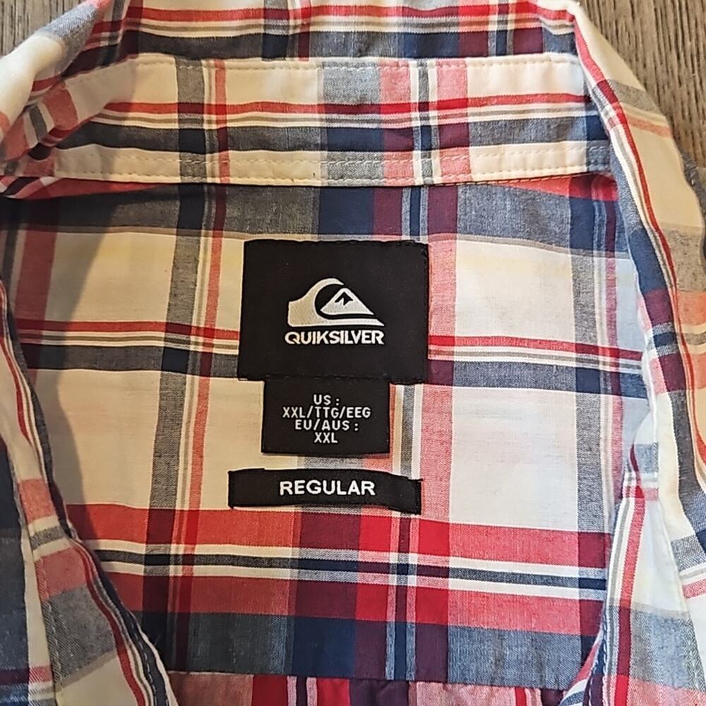 Quicksilver Regular Fit Men's Xxl Button Down Shi… - image 3